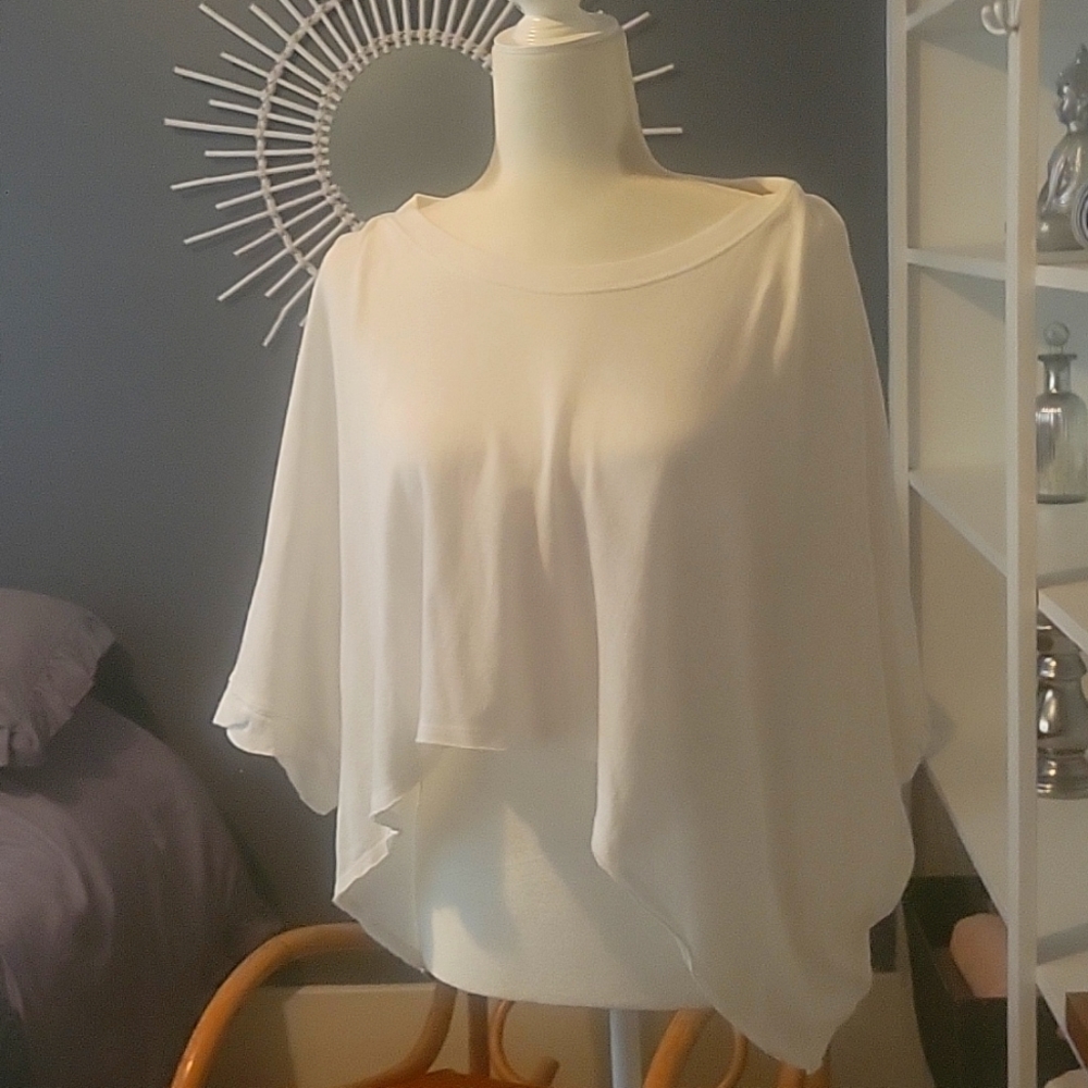 Free people crop top with dolman sleeves